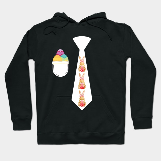 Easter bunny tie Easter rabbit costume Cute Easter outfit Easter tuxedo Hoodie by Artstastic